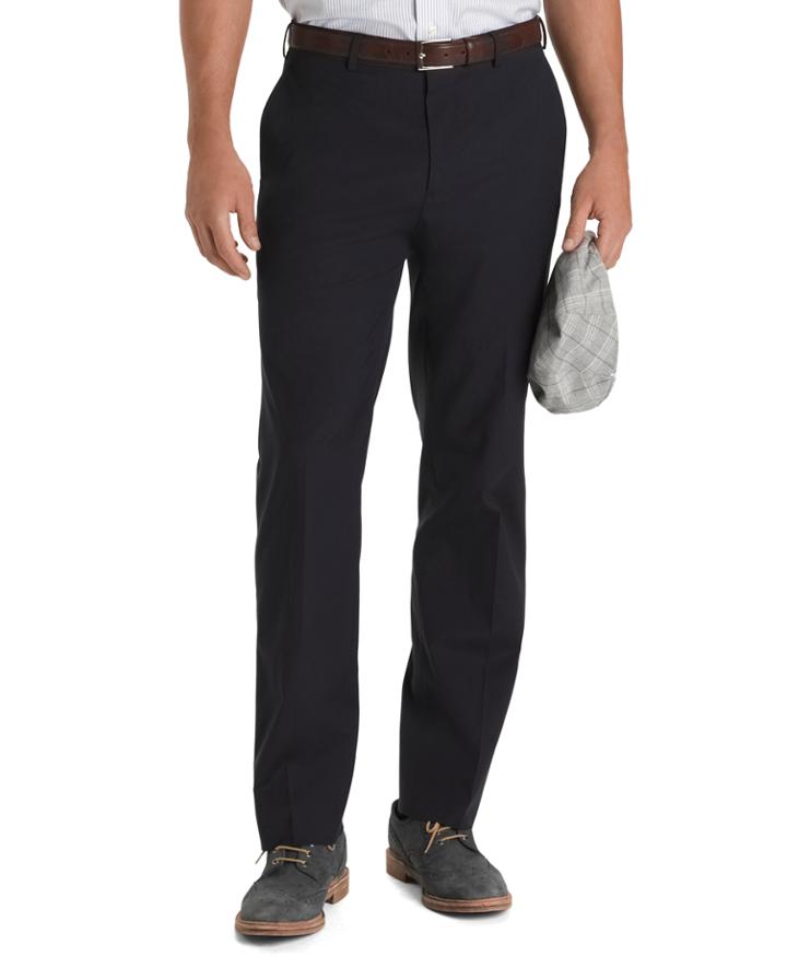 Brooks Brothers Men's Regent Fit Plain-front Travel Trousers