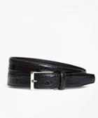 Brooks Brothers Embossed Leather Belt