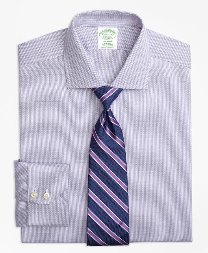 Brooks Brothers Extra Slim Fit Slim-fit Dress Shirt, Non-iron Textured Solid