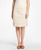 Brooks Brothers Jacquard A-line Skirt