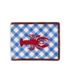 Brooks Brothers Men's Lobster Gingham Needlepoint Wallet