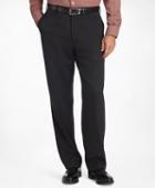 Brooks Brothers Madison Fit Flat-front Classic Gabardine Trousers