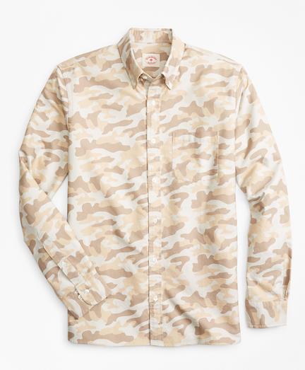 Brooks Brothers Camo-print Supima Cotton Oxford Sport Shirt