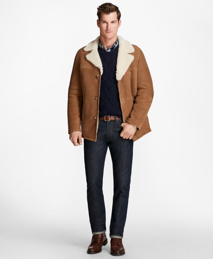 Brooks Brothers Men's Shearling Jacket