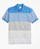 Brooks Brothers Slim Fit Supima Cotton Large Stripe Polo Shirt