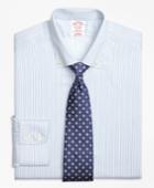 Brooks Brothers Men's Regular Fit Classic-fit Dress Shirt, Non-iron Alternating Framed Stripe