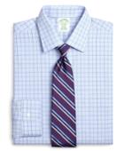 Brooks Brothers Men's Extra Slim Fit Slim-fit Dress Shirt, Non-iron Glen Plaid Overcheck