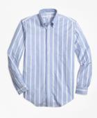 Brooks Brothers Men's Regent Fit Oxford Wide Stripe Sport Shirt