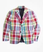 Brooks Brothers Two-button Madras Seersucker Sport Coat