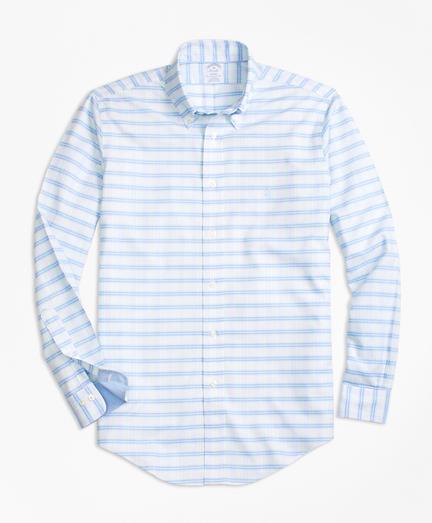 Brooks Brothers Non-iron Brookscool Regent Fit Bb#1 Check Sport Shirt