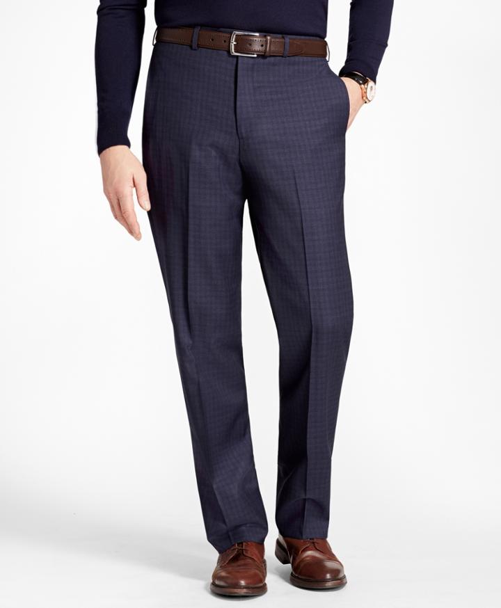 Brooks Brothers Men's Madison Fit Tonal Check Trousers