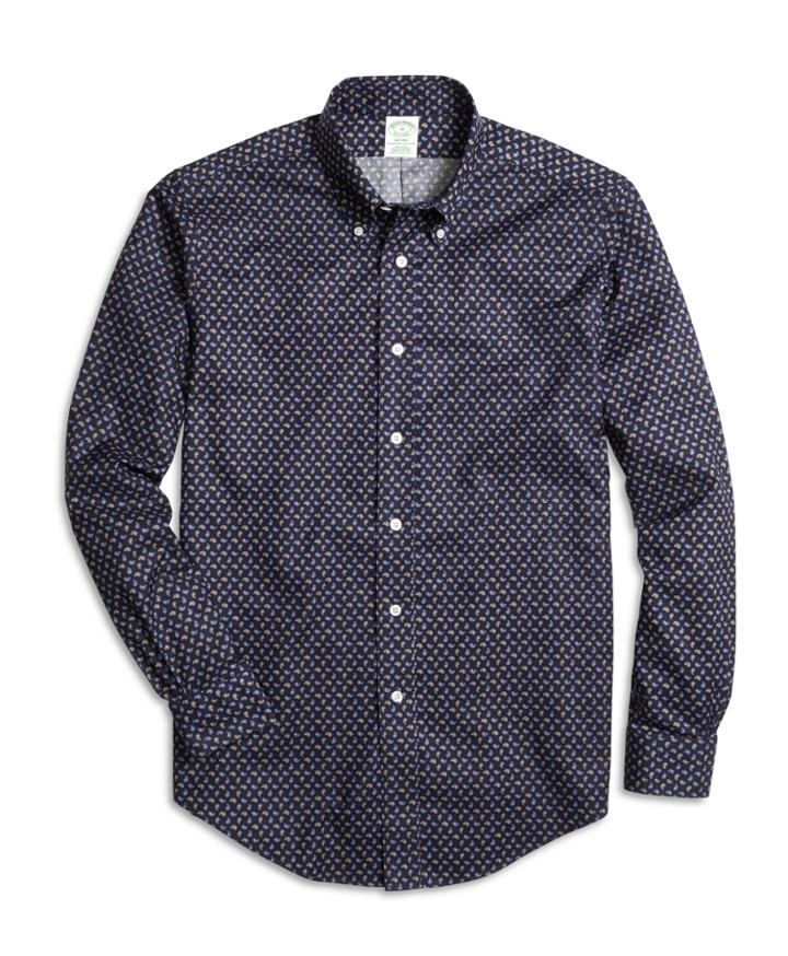 Brooks Brothers Men's Milano Fit Paisley Print Sport Shirt