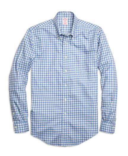 Brooks Brothers Non-iron Madison Fit Twin Check Sport Shirt