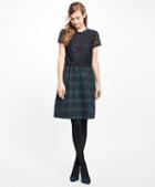Brooks Brothers Short-sleeve Mixed-media Dress