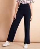 Brooks Brothers Crepe High-rise Wide-leg Pants