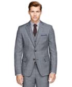 Brooks Brothers Men's Regent Fit Three-piece Sharkskin Deco 1818 Suit