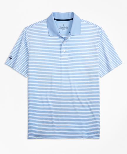 Brooks Brothers Performance Series Textured Stripe Polo Shirt