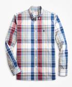 Brooks Brothers Plaid Yarn-dyed Cotton Poplin Sport Shirt