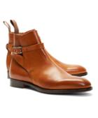 Brooks Brothers Peal & Co. Leather Ankle Strap Buckle Boots