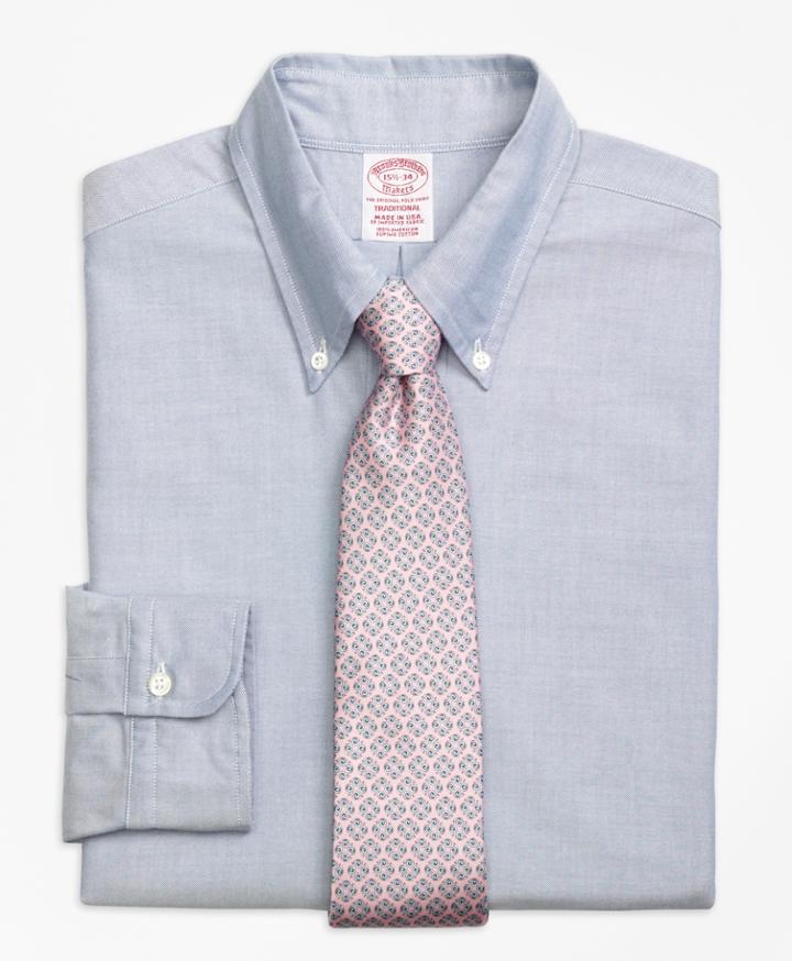 Brooks Brothers Men's Relaxed Fit Original Polo Button-down Oxford Dress Shirt