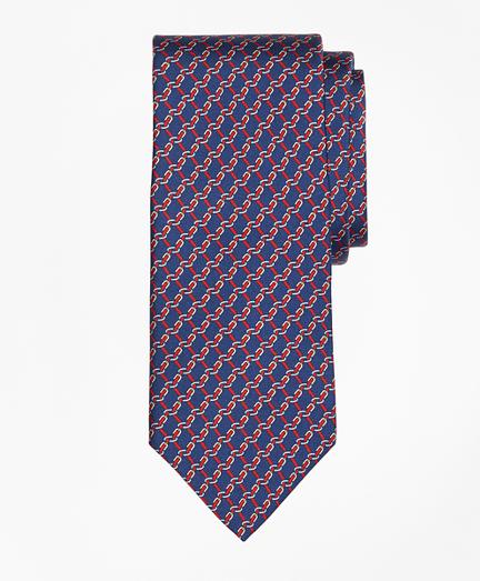 Brooks Brothers Buckle Link Print Tie