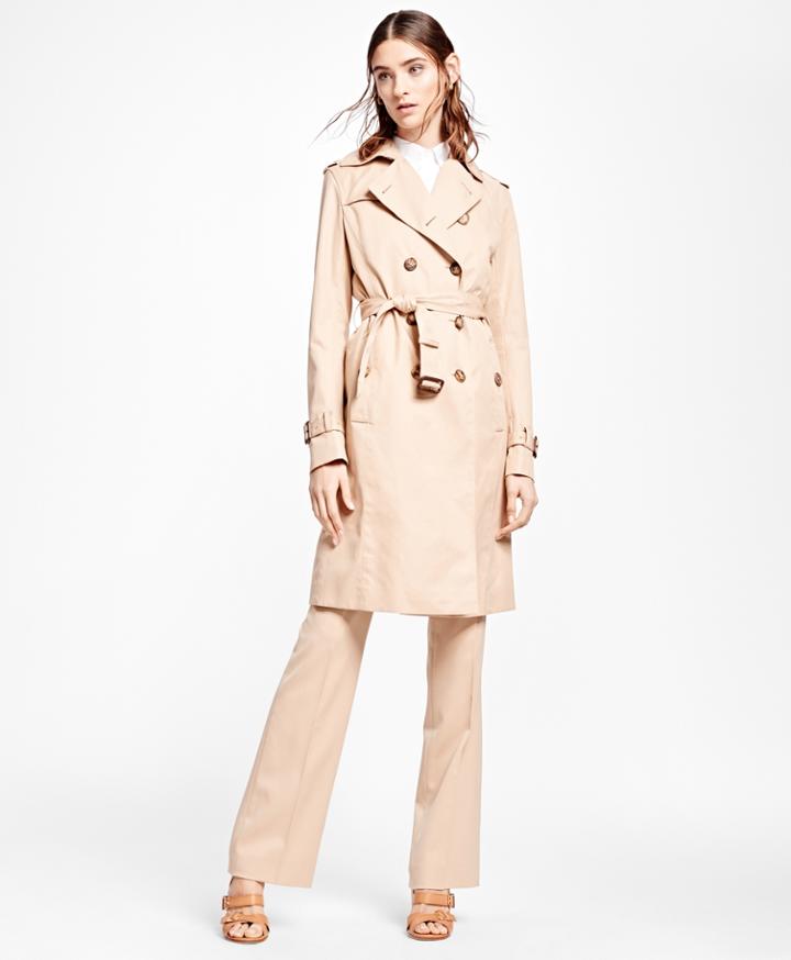 Brooks Brothers Women's Petite Double-breasted Trench Coat