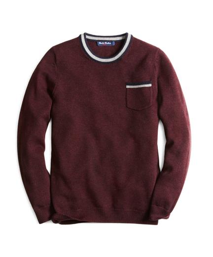Brooks Brothers Tipped Pocket Crewneck Sweater