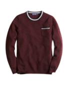 Brooks Brothers Tipped Pocket Crewneck Sweater