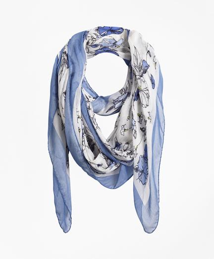 Brooks Brothers Floral Scarf