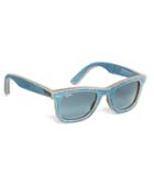 Brooks Brothers Ray-ban Wayfarer Light-blue Denim Sunglasses