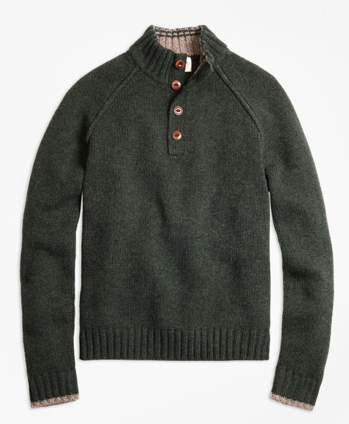 Brooks Brothers Men's Wool Mockneck Sweater