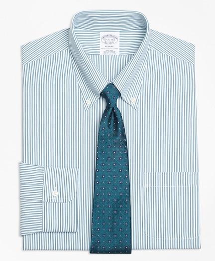 Brooks Brothers Regent Fitted Dress Shirt, Non-iron Framed Double Stripe