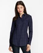 Brooks Brothers Women's Tailored-fit Non-iron Checked Royal Oxford Shirt