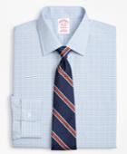Brooks Brothers Men's Regular Fit Classic-fit Dress Shirt, Non-iron Plaid Framed Overcheck
