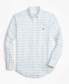 Brooks Brothers Non-iron Milano Fit Fine-windowpane Sport Shirt