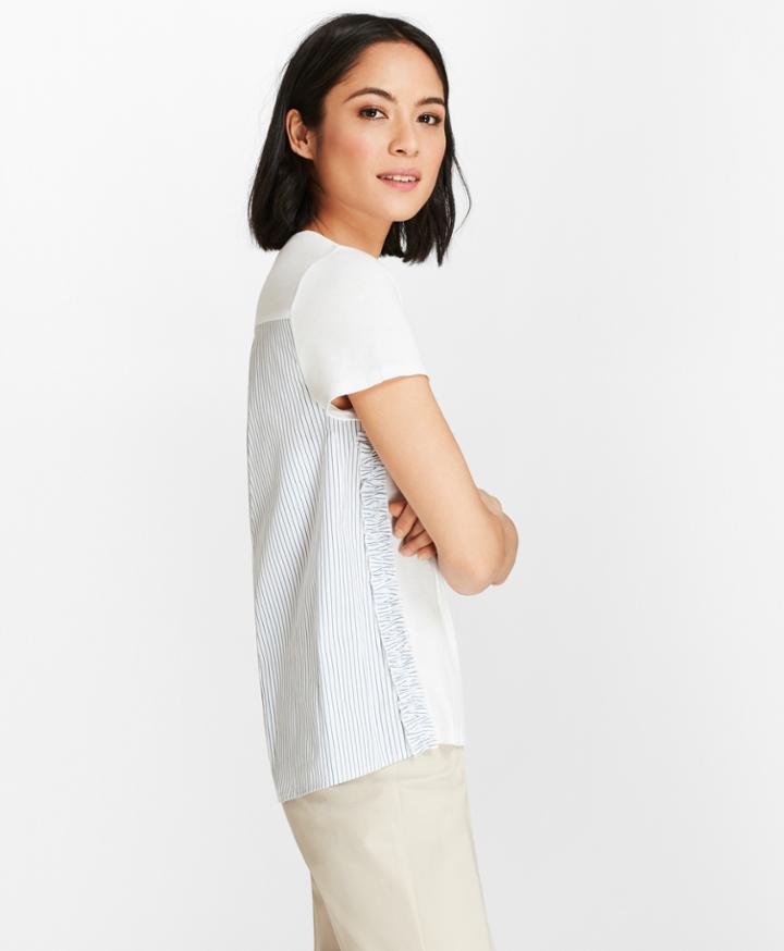 Brooks Brothers Women's Mixed-media T-shirt
