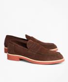 Brooks Brothers Men's Suede Penny Loafer
