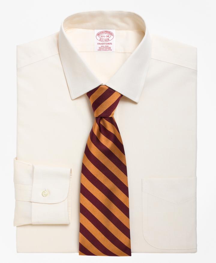 Brooks Brothers Men's Non-iron Relaxed Fit Spread Collar Dress Shirt