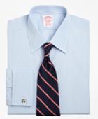 Brooks Brothers Men's Regular Fit Classic-fit Dress Shirt, Tennis Collar French Cuff