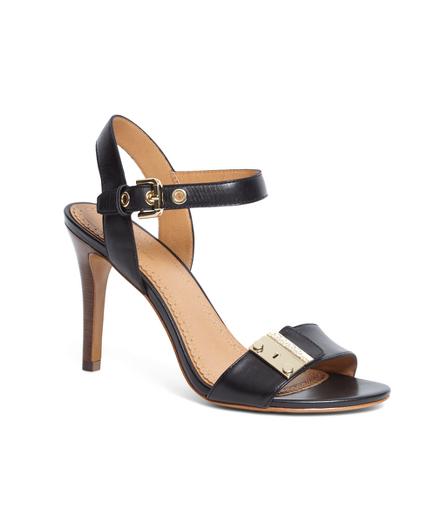 Brooks Brothers Calfskin High-heeled Sandals