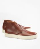 Brooks Brothers Men's 1818 Footwear Textured Leather Chukka Sneakers