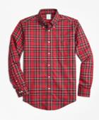 Brooks Brothers Men's Non-iron Milano Fit Royal Stewart Tartan Sport Shirt