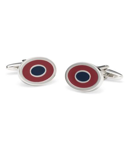 Brooks Brothers Two-color Oval Cuff Links