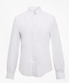Brooks Brothers Men's Slim Fitted Dress Shirt, Performance Non-iron With Coolmax, Button-down Collar Twill