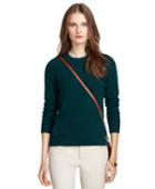Brooks Brothers Women's Crewneck Cable Knit Cashmere Sweater