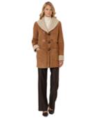 Brooks Brothers Women's Shearling Toggle Coat