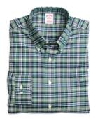 Brooks Brothers Men's Non-iron Regular Fit Green Sport Shirt