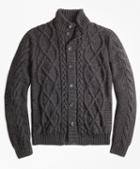 Brooks Brothers Hand-knit Merino Wool And Alpaca Cardigan