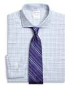 Brooks Brothers Men's Slim Fitted Dress Shirt, Triple Check