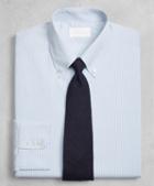 Brooks Brothers Golden Fleece Regent Fitted Dress Shirt, Button-down Collar Blue Micro-stripe
